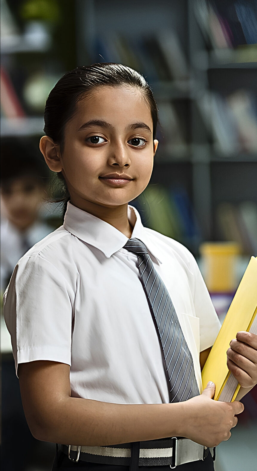 A pupil at a Shayona school