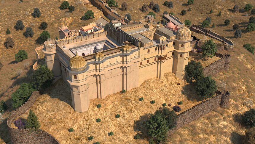 A digital model of Kumbhalgarh Fort