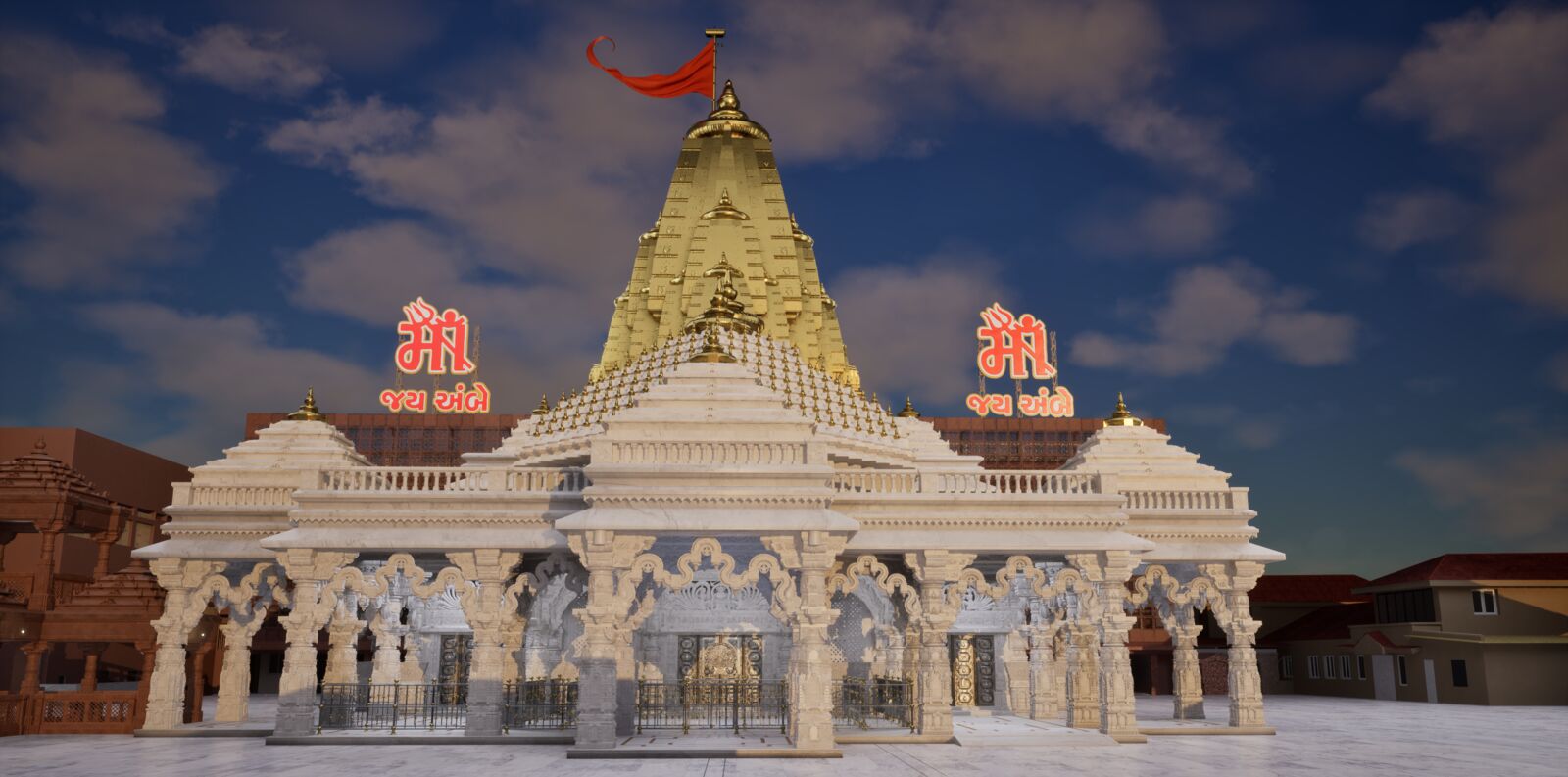A digital model of Ambaji Temple