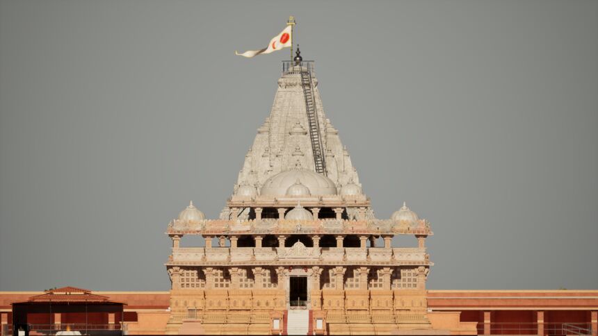 A digital model of Shamlaji Temple